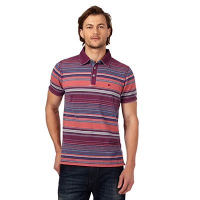 Mantaray Big and tall multi-coloured striped polo shirt